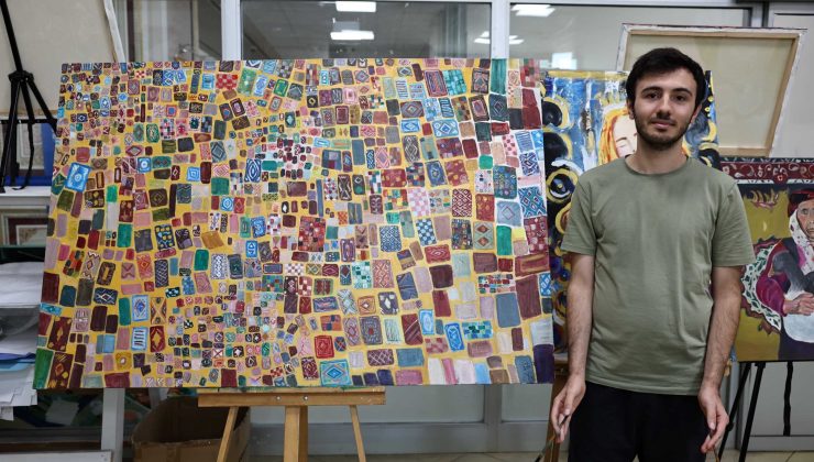 Otizmli Üniversite Öğrencisi Hamza, Yaz Tatilini Resim Yaparak Geçirdi