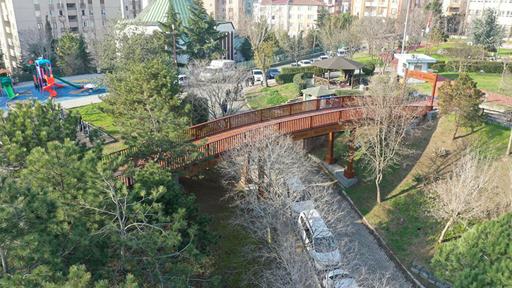 Kâğıthane’de Yaya Köprüsü Açılışa Hazırlanıyor