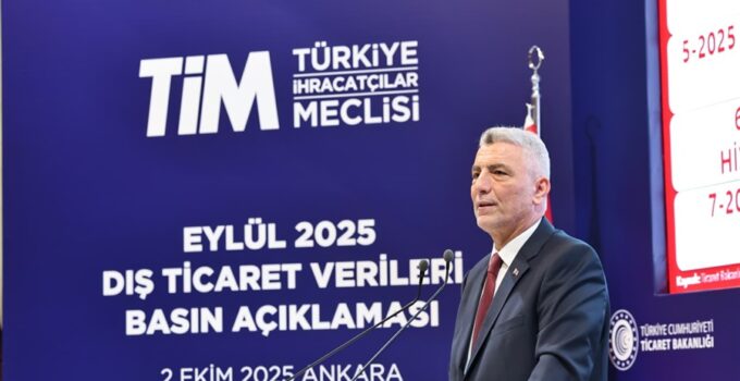 Ticaret Bakanı Ömer Bolat, Eylül Ayı Dış Ticaret Verilerini Açıkladı