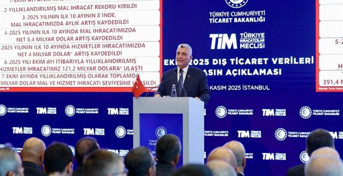Ticaret Bakanı Ömer Bolat, Ekim Ayı Dış Ticaret Verilerini Açıkladı