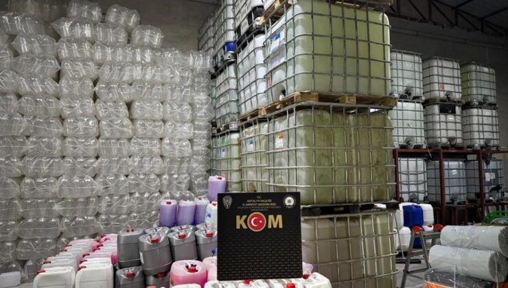 Kaçak Alkol Fabrikasına Operasyon