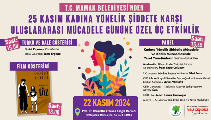 Mamak’ta Kadına Şiddetle Mücadele İçin 3 Etkinlik