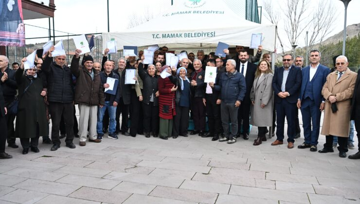 Kızılcaköy Sanayi Sitesinde Tapu Sevinci