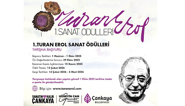 Turan Erol 1. Sanat Ödülleri Başvuruları Başlıyor