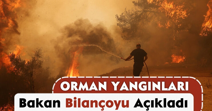 Orman Yangınları: Bakan Bilançoyu Açıkladı