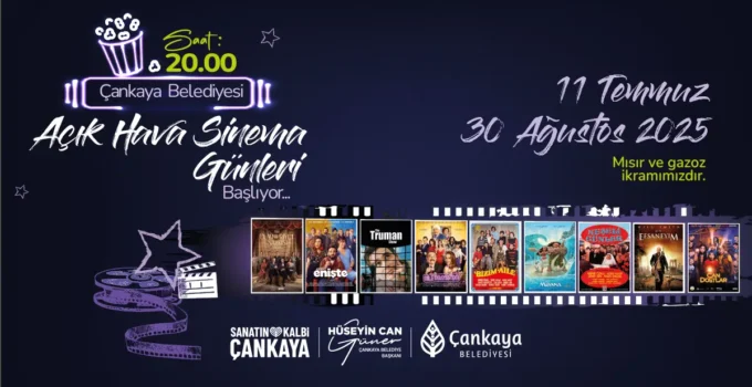 Çankaya’da “Açık Hava Sinema Günleri” Başlıyor
