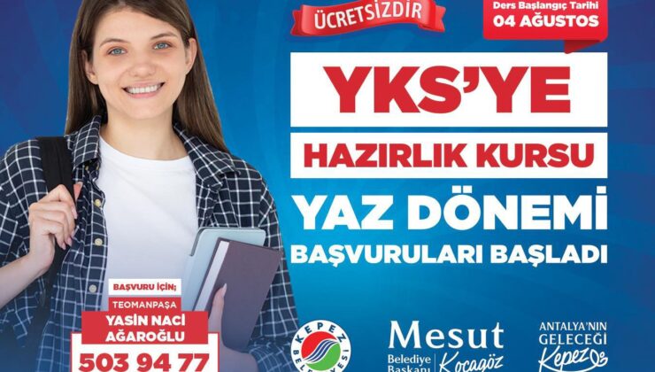 Kepez’den Ücretsiz Yaz Dönemi YKS Hazırlık Kursu