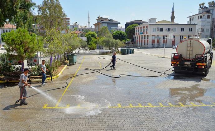 Alanya Belediyesi’nden Okullarda Kapsamlı Temizlik Seferberliği