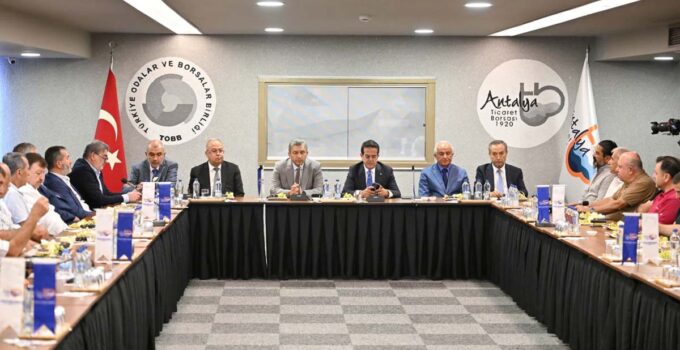 Antalya Valisi Hulusi Şahin ATB’nin Konuğu Oldu