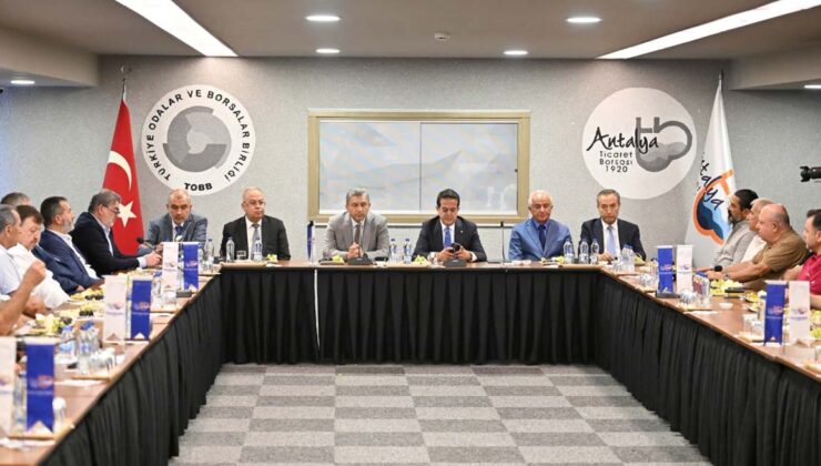 Antalya Valisi Hulusi Şahin ATB’nin Konuğu Oldu