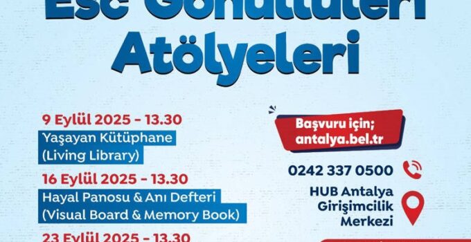 ESC Gönüllüleri Atölyeleri ’ne Başvurular Başladı