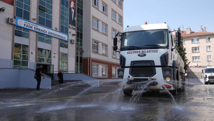 Keçiören Belediyesi’nden Okullarda Temizlik Seferberliği