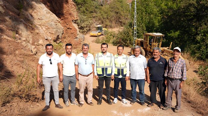 Sapadere’de Bağlantı Yolu Asfalta Hazırlanıyor