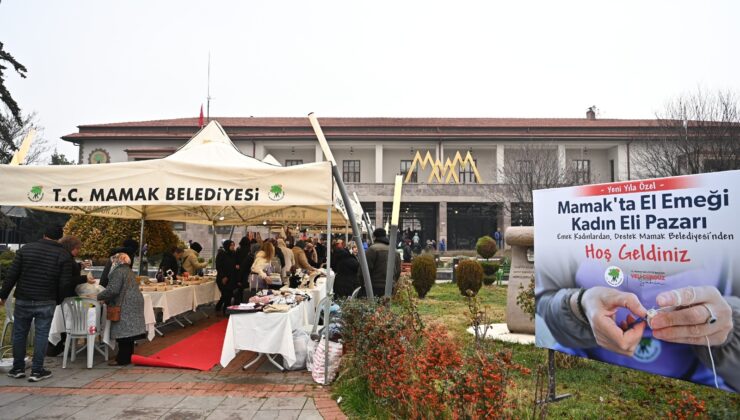 Mamak’ta “Yeni Yıla Özel Kadın Eli El Emeği Pazarı” Kuruldu