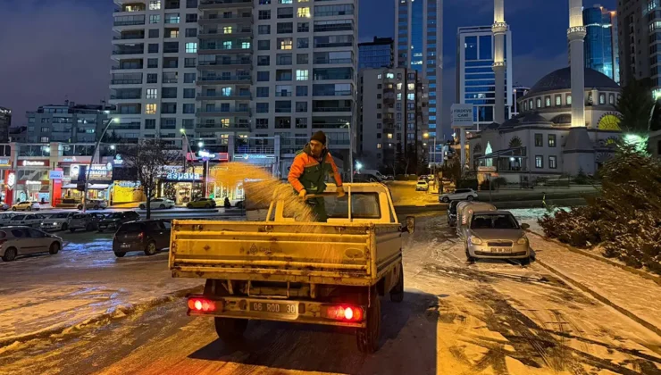 Çankaya’da Kar Mesaisi