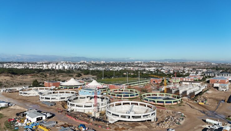 Lara Atıksu Arıtma Tesisi’nde Çalışmalar Hızla Devam Ediyor