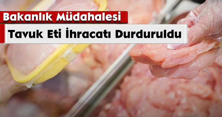 Bakanlık Müdahalesi:Tavuk Eti İhracatı Durduruldu