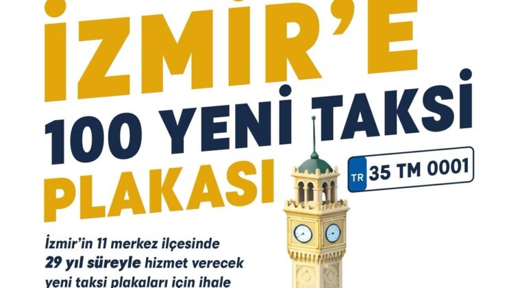 11 İlçeye 100 Taksi Plakası İçin İhale Başvuruları Devam Ediyor