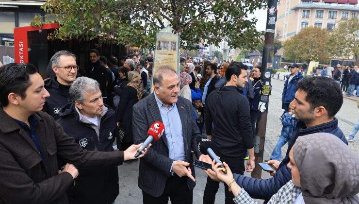 İBB Başkanvekili Nuri Aslan, Yerebatan Sarnıcı’nda Açıklama Yaptı