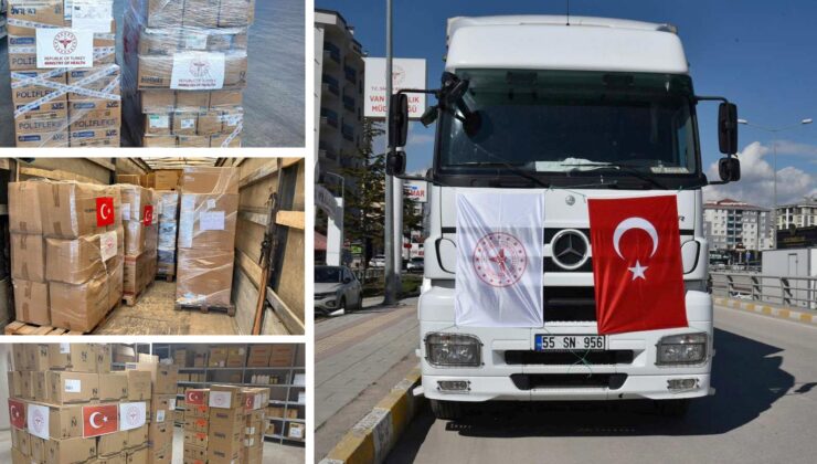 Sağlık Bakanlığı İran’a Üç Tır İnsani Yardım Gönderdi
