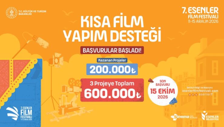 7.Esenler Film Festivali ‘Kısa Film Yapım Desteği’ Başvuruları Başladı
