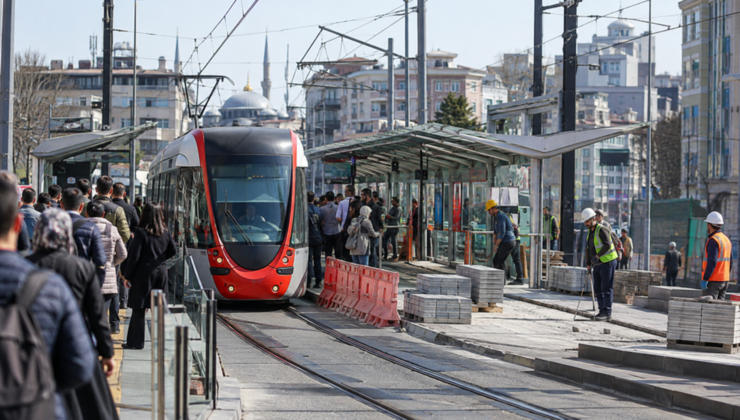 Aksaray Tramvay İstasyonu Yenileniyor