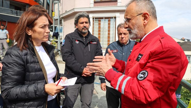 Başkan Özmen, Toprak Kaymasının Meydana Geldiği Bölgede İncelemelerde Bulundu
