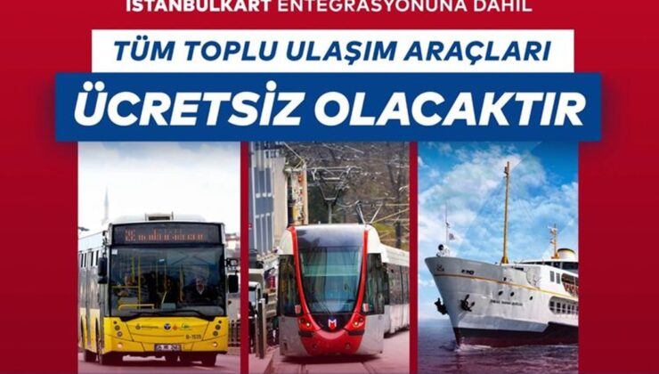 6 Ekim’de Toplu Ulaşım Ücretsiz