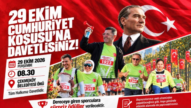 Çekmeköy’de Cumhuriyet İçin Koşulacak