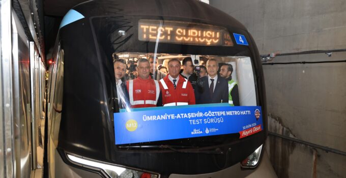 Ümraniye-Ataşehir-Göztepe Metrosu Teste Başladı